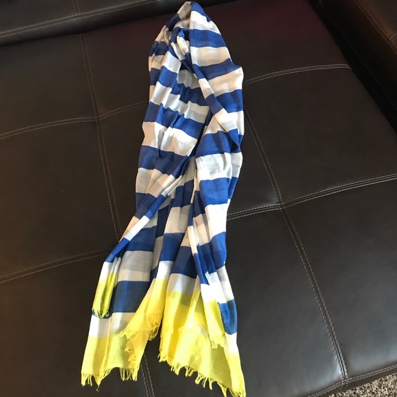 Accessories - Yellow and blue light weight scarf